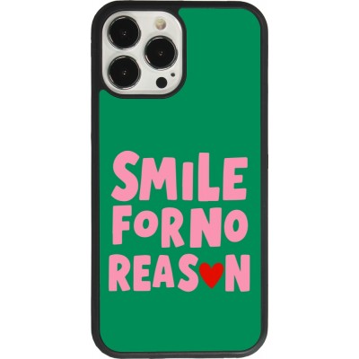 iPhone 13 Pro Max Case Hülle - Silikon schwarz Smile for no reason 2026