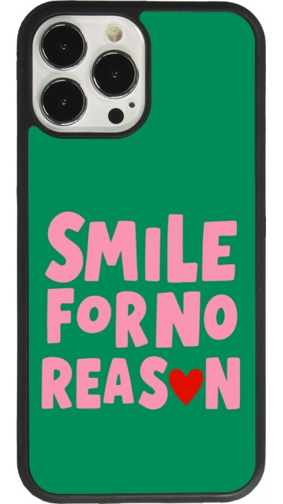 iPhone 13 Pro Max Case Hülle - Silikon schwarz Smile for no reason 2026