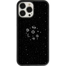 iPhone 13 Pro Max Case Hülle - Silikon schwarz Space Doodle