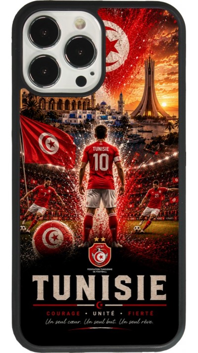 iPhone 13 Pro Max Case Hülle - Silikon schwarz Fussball Tunesien splash 2026