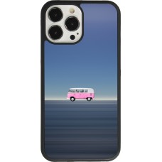 iPhone 13 Pro Max Case Hülle - Silikon schwarz Spring 23 pink bus