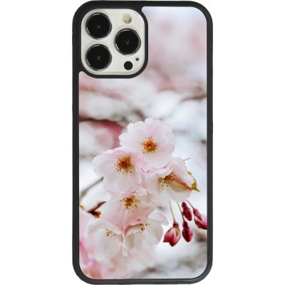 iPhone 13 Pro Max Case Hülle - Silikon schwarz Cherry tree Spring 2026
