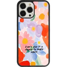 Coque iPhone 13 Pro Max - Silicone rigide noir Every day is a chance Spring 2026