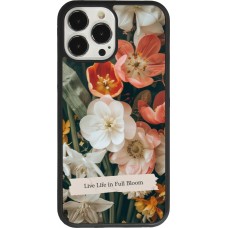 Coque iPhone 13 Pro Max - Silicone rigide noir Full Bloom Spring 2026