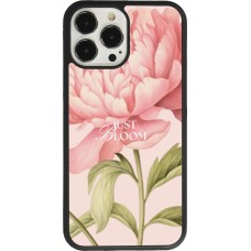 Coque iPhone 13 Pro Max - Silicone rigide noir Just Bloom Spring 2026