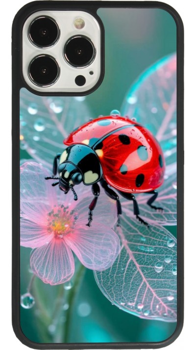 Coque iPhone 13 Pro Max - Silicone rigide noir Ladybird in bloom Spring 2026