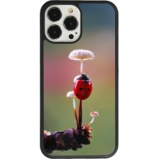 iPhone 13 Pro Max Case Hülle - Silikon schwarz Ladybird on a mushroom Spring 2026
