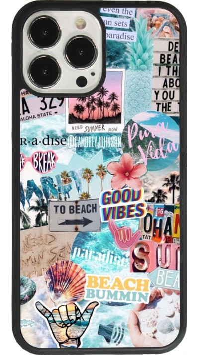 iPhone 13 Pro Max Case Hülle - Silikon schwarz Summer 20 collage