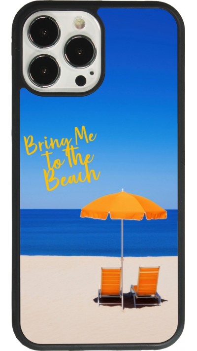 iPhone 13 Pro Max Case Hülle - Silikon schwarz Summer 2025 Bring me to the beach
