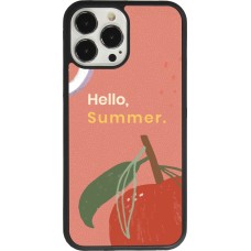 iPhone 13 Pro Max Case Hülle - Silikon schwarz Summer 2025 Hello summer