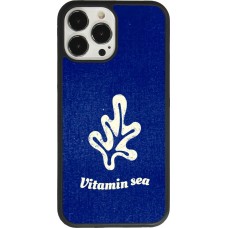 Coque iPhone 13 Pro Max - Silicone rigide noir Vitamin sea Summer 2026