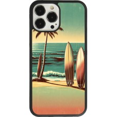 iPhone 13 Pro Max Case Hülle - Silikon schwarz Surf Paradise