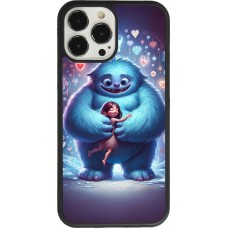 Coque iPhone 13 Pro Max - Silicone rigide noir Valentine 2024 Fluffy Love