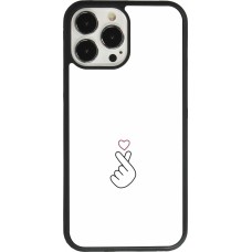 iPhone 13 Pro Max Case Hülle - Silikon schwarz Valentine 2024 heart by Millennials