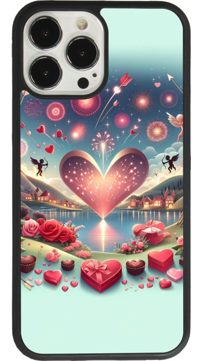 iPhone 13 Pro Max Case Hülle - Silikon schwarz Valentin 2025 Schick