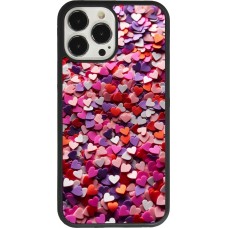 Coque iPhone 13 Pro Max - Silicone rigide noir Valentine 2025 Confetti