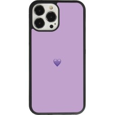 iPhone 13 Pro Max Case Hülle - Silikon schwarz Valentine 2023 purpule single heart