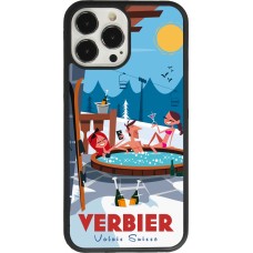 iPhone 13 Pro Max Case Hülle - Silikon schwarz Verbier Mountain Jacuzzi