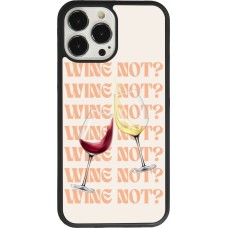 Coque iPhone 13 Pro Max - Silicone rigide noir Wine not