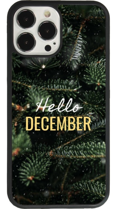 iPhone 13 Pro Max Case Hülle - Silikon schwarz Winter 25 Winter hello december
