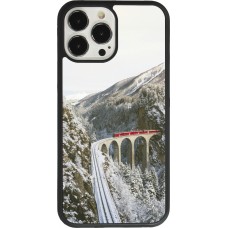 iPhone 13 Pro Max Case Hülle - Silikon schwarz Winter 25 Winter polar express