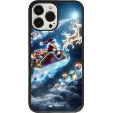 iPhone 13 Pro Max Case Hülle - Silikon schwarz Weihnachten 2023 Verzauberter Weihnachtsmann