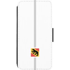 Coque iPhone 13 Pro Max - Wallet noir Canton BE blanc