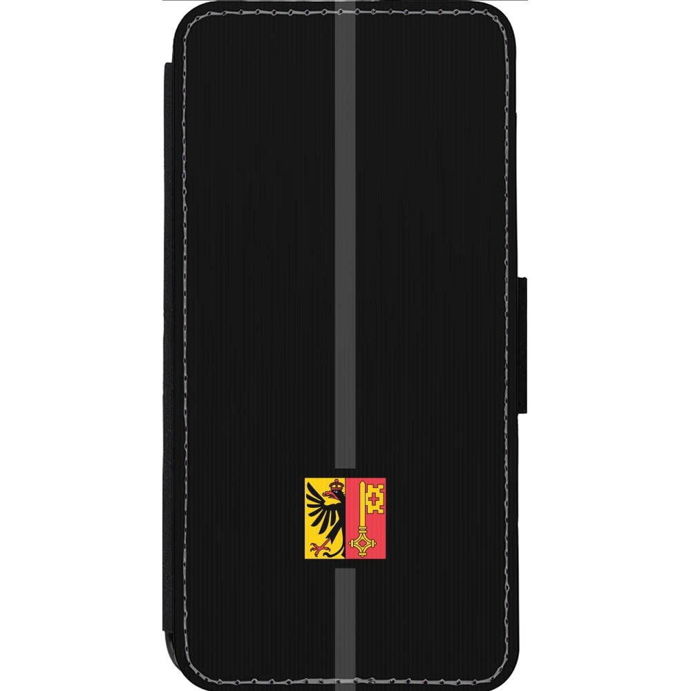 iPhone 13 Pro Max Case Hülle - Wallet schwarz Kanton GE schwarz