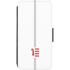 iPhone 13 Pro Max Case Hülle - Wallet schwarz Kanton JU weiss