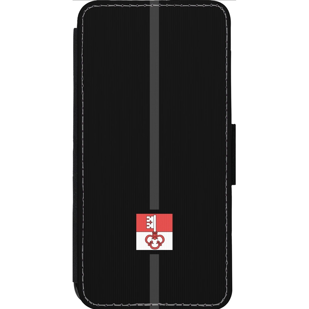 iPhone 13 Pro Max Case Hülle - Wallet schwarz Kanton OW schwarz