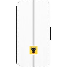 Coque iPhone 13 Pro Max - Wallet noir Canton UR blanc
