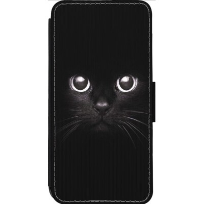Hülle iPhone 13 Pro Max - Wallet schwarz Cat eyes
