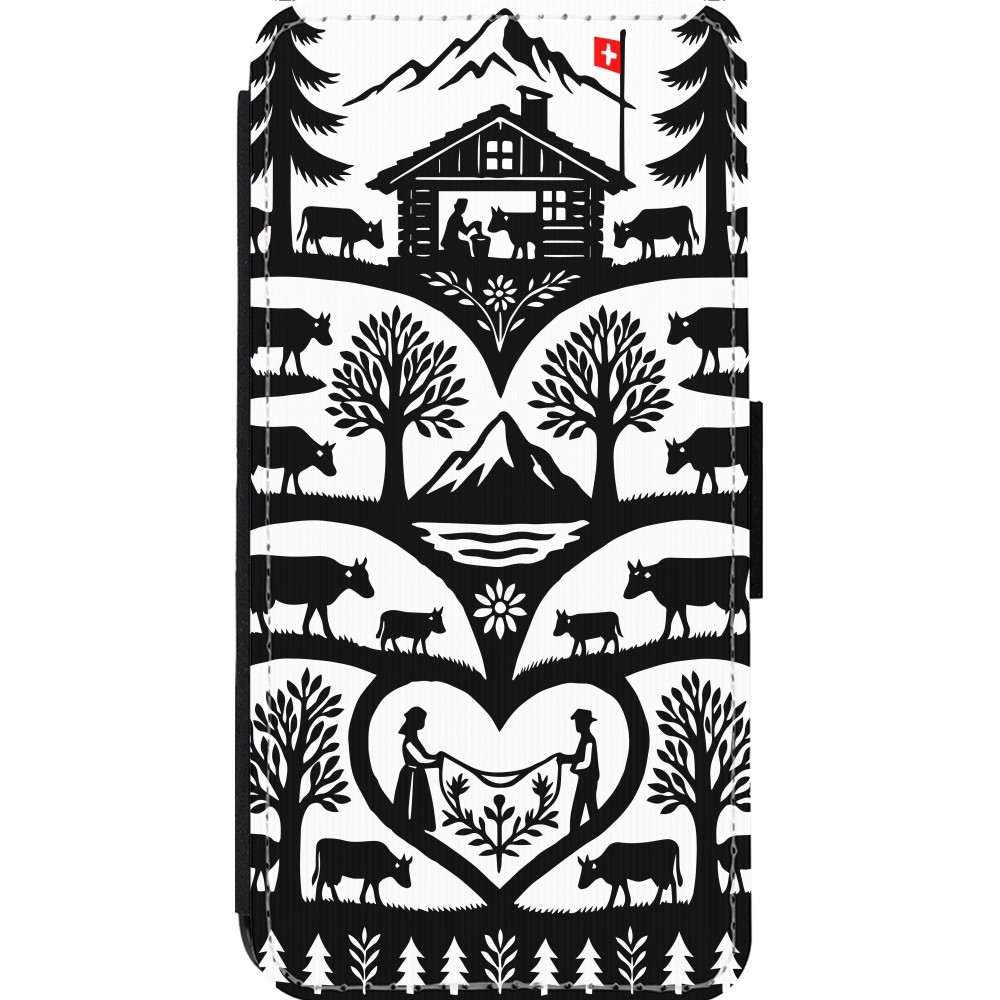 iPhone 13 Pro Max Case Hülle - Wallet schwarz Poya Schweiz 2