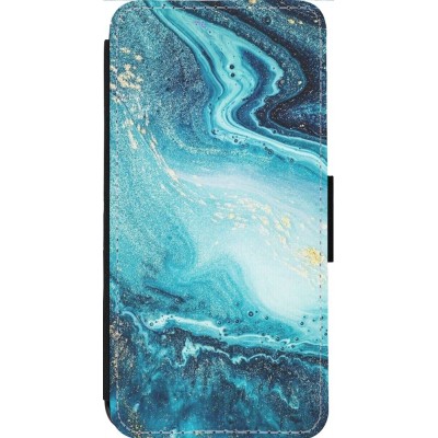 Hülle iPhone 13 Pro Max - Wallet schwarz Sea Foam Blue