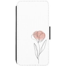 iPhone 13 Pro Max Case Hülle - Wallet schwarz Spring 23 minimalist flower