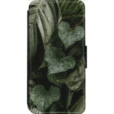 iPhone 13 Pro Max Case Hülle - Wallet schwarz Spring 23 fresh plants