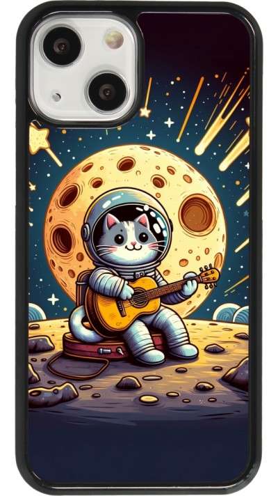 Coque iPhone 13 mini - AstroCat RockLune