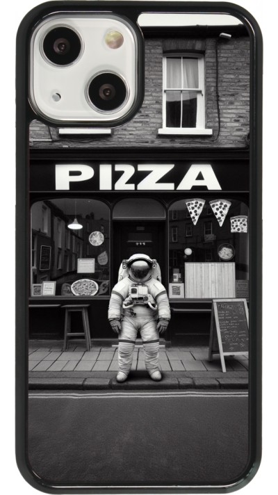 iPhone 13 mini Case Hülle - Astronaut vor einer Pizzeria