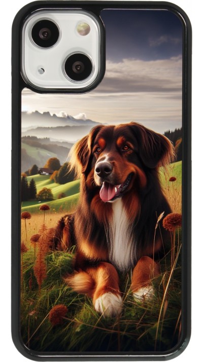 Coque iPhone 13 mini - Chien Campagne Suisse