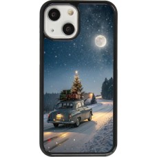 Coque iPhone 13 mini - Christmas 25 Car with Tree Xmas