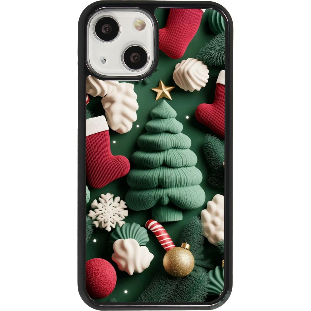 Coque iPhone 13 mini - Christmas 25 Christmas textiles