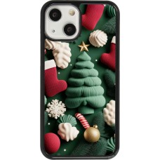 Coque iPhone 13 mini - Christmas 25 Christmas textiles