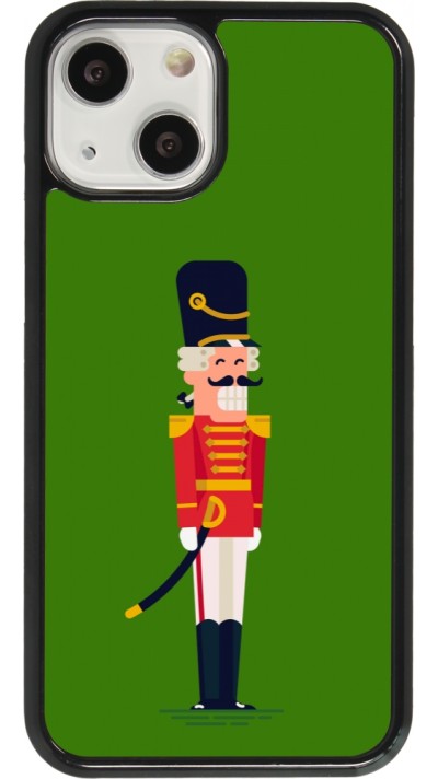 Coque iPhone 13 mini - Christmas 25 Nutcracker Green