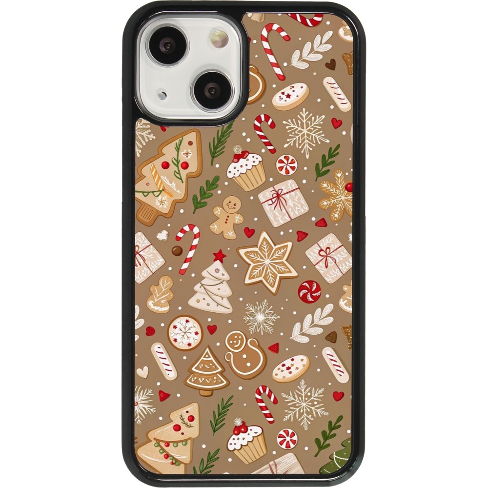 Coque iPhone 13 mini - Christmas 25 Pattern Ginger Cookie
