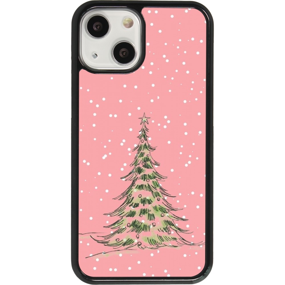 Coque iPhone 13 mini - Christmas 25 Pink Tree