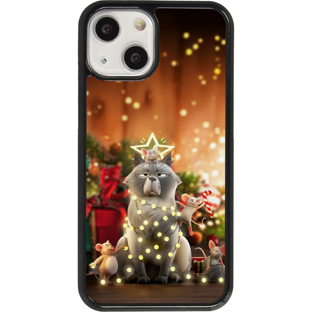 Coque iPhone 13 mini - Christmas 25 Xmas Cat