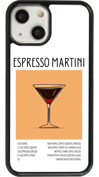 Coque iPhone 13 mini - Cocktail recette Espresso Martini
