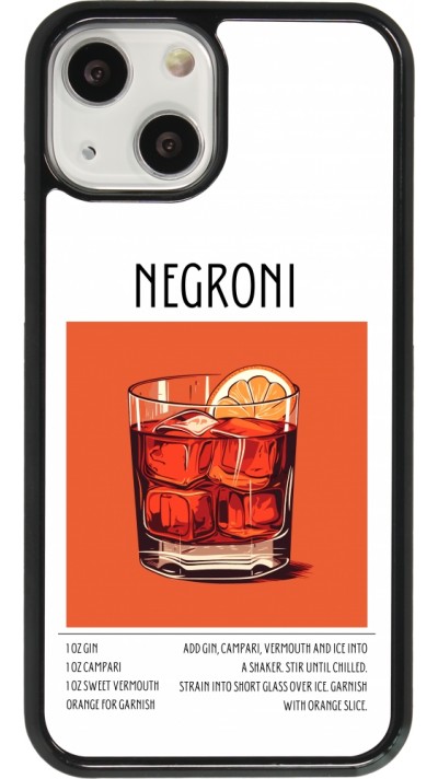 iPhone 13 mini Case Hülle - Cocktail Rezept Negroni