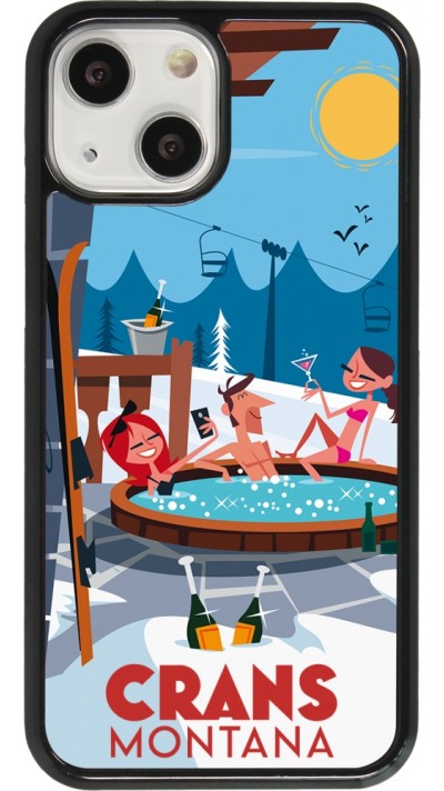 Coque iPhone 13 mini - Crans-Montana Mountain Jacuzzi