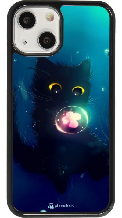 Hülle iPhone 13 mini - Cute Cat Bubble